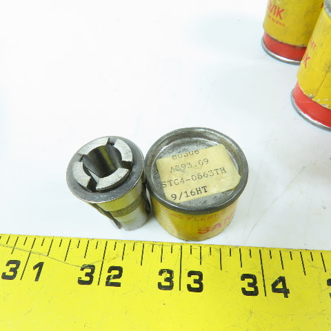 Sandvik C6 Flexi-Grip Spring Collet 3/8", 11/16", 1/2" 13/32" ETC Misc Lot Of 12
