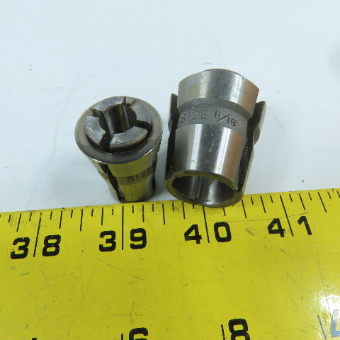 Sandvik C6 Flexi-Grip Spring Collet 3/8", 11/16", 1/2" 13/32" ETC Misc Lot Of 12