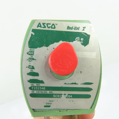 ASCO SC8210G094 1/2" NPT 2-Way Solenoid Valve 110/120V Coil