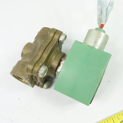 ASCO 8210G094 1/2" 2-Way Brass Solenoid Valve 110/120V Coil