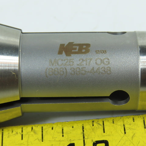 KEB MC25.217OG Swiss Precision Overgrip Spring Collet .217"