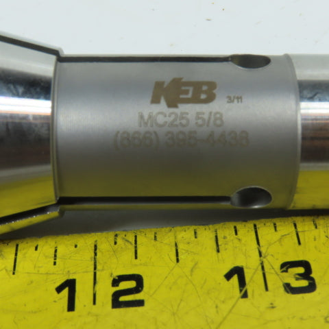 KEB Industries MC25 C25-117-040 5/8" Round Serrated Swiss Precision Collet