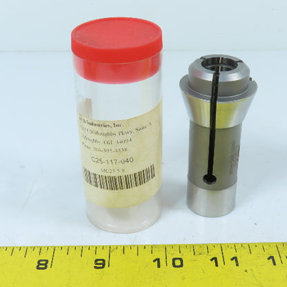 KEB Industries MC25 C25-117-040 5/8" Round Serrated Swiss Precision Collet