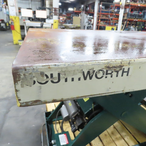 Southworth LS2 54" x 42" 2000LB Hydraulic Scissor Lift Table 115V 1PH 42.5" Max