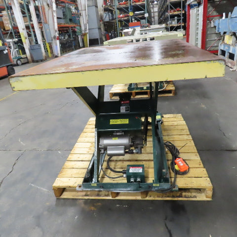Southworth LS2 54" x 42" 2000LB Hydraulic Scissor Lift Table 115V 1PH 42.5" Max