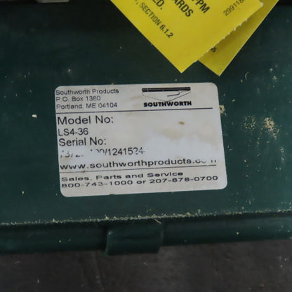 Southworth LS4-36 48" x 48" 4000LB Hydraulic Scissor Lift Table 115V 1PH