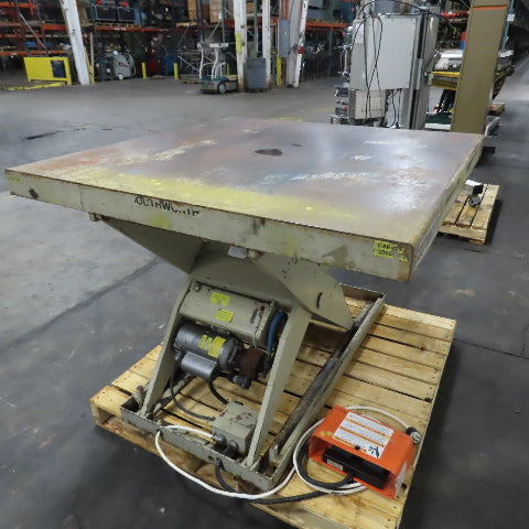 Southworth LS2 48" x 48" 2000LB Hydraulic Scissor Lift Table 115V 1PH