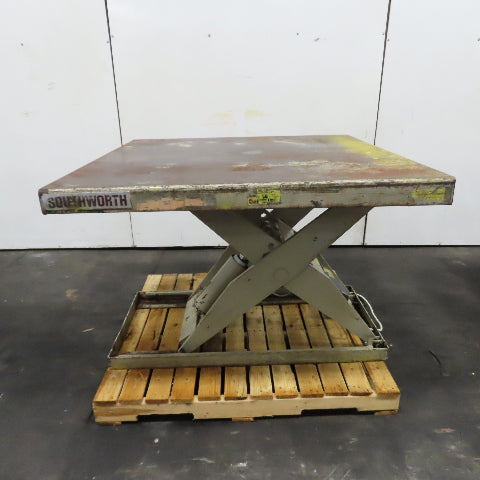 Southworth LS2 48" x 48" 2000LB Hydraulic Scissor Lift Table 115V 1PH