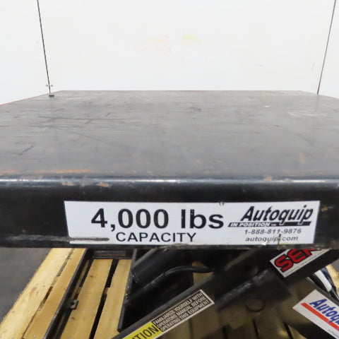 Autoquip 40" x 40" 4000LB Hydraulic Scissor Lift Table 115V 1PH