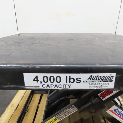 Autoquip 40" x 40" 4000LB Hydraulic Scissor Lift Table 115V 1PH