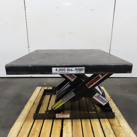 Autoquip 40" x 40" 4000LB Hydraulic Scissor Lift Table 115V 1PH