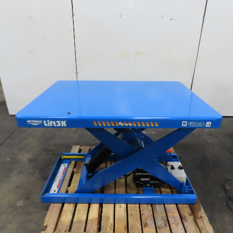 Bishamon L3K-3648 48" x 36" 3000LB Hydraulic Scissor Lift Table 115V 1PH