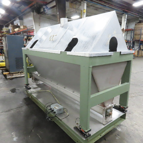 25 Cu Ft Stainless Steel Dosing Mixing Screw Auger Material Hopper W/Load Cells