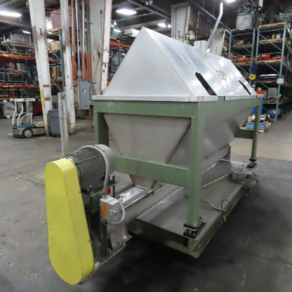 25 Cu Ft Stainless Steel Dosing Mixing Screw Auger Material Hopper W/Load Cells