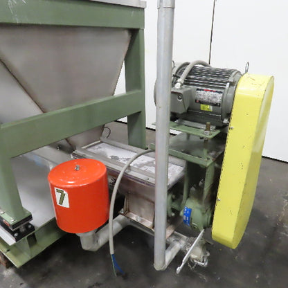 25 Cu Ft Stainless Steel Dosing Mixing Screw Auger Material Hopper W/Load Cells