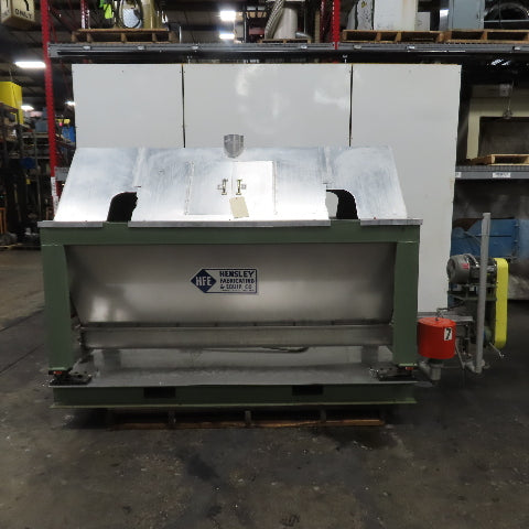 25 Cu Ft Stainless Steel Dosing Mixing Screw Auger Material Hopper W/Load Cells