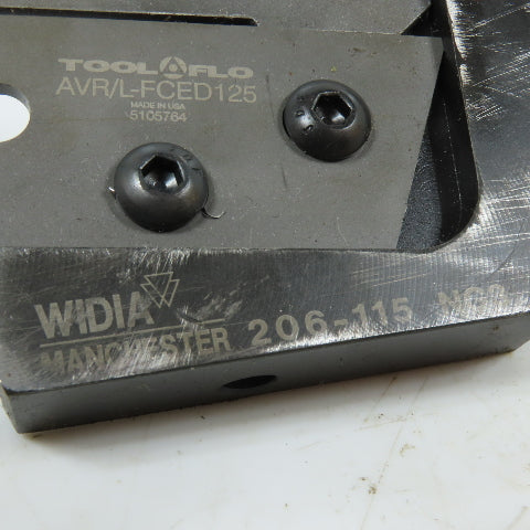 Widia AVR/L-FCED125 Grooving Cut-Off Lathe Tool Holder Block No Shank