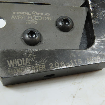Widia AVR/L-FCED125 Grooving Cut-Off Lathe Tool Holder Block No Shank