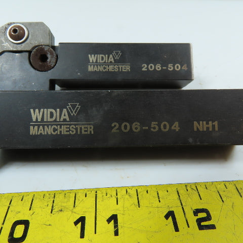 Widia Manchester 206-504 Indexable Grooving/Cut-Off Lathe Tool Holder Lot Of 2