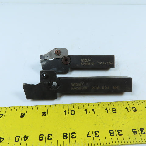 Widia Manchester 206-504 Indexable Grooving/Cut-Off Lathe Tool Holder Lot Of 2