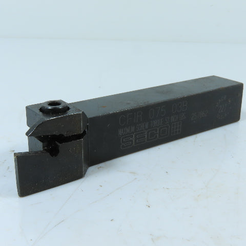 SECO CFIR 075 03B 3/4" Right-Hand Indexable Grooving/Cut-Off Lathe Tool Holder