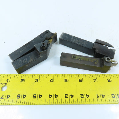 Indexable Lathe Turning Tool Holder Assortment 3/4" Cut Square Shank Lot Of 4