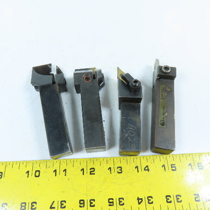 Indexable Lathe Turning Tool Holder Assortment 3/4" Cut Square Shank Lot Of 4