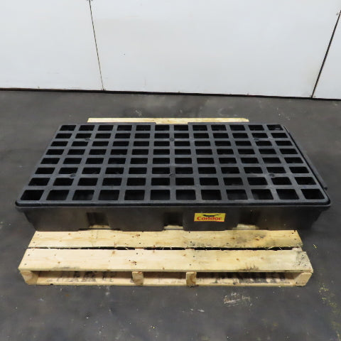 Condor 2 Drum Plastic Spill Containment Deck Pallet 30 Gallon Capacity