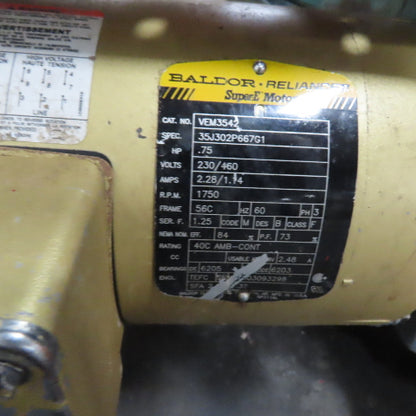 N/A 60" x 54" Chain Driven Power Roller Conveyor 230/460V 3Ph 48" BF