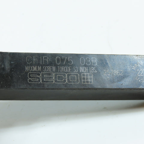SECO CFIR 075 03B Right Hand Indexable Grooving/Turning Tool Holder 3/4in Shank