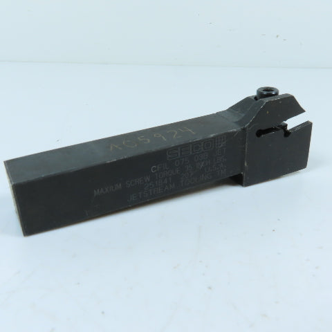 Seco CFIL07503BJET 3/4" Indexable Cut-Off/Grooving Lathe Tool Holder