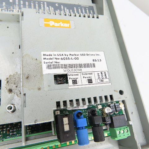 Parker 590PX-53270010-P00-U4V0 W/ Eurotherm 955-L-BR751 590 DRV DC Drive