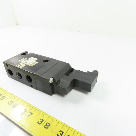 Parker B551BB549C 4-Way 3-Position Pneumatic Solenoid Valve 24VDC