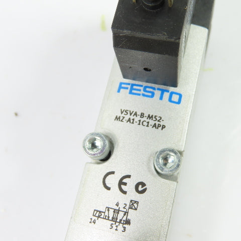 Festo 560726 VSVA-B-M52-MZ-A1-1C1-APP 5/2 Way Pneumatic Solenoid Valve 24VDC