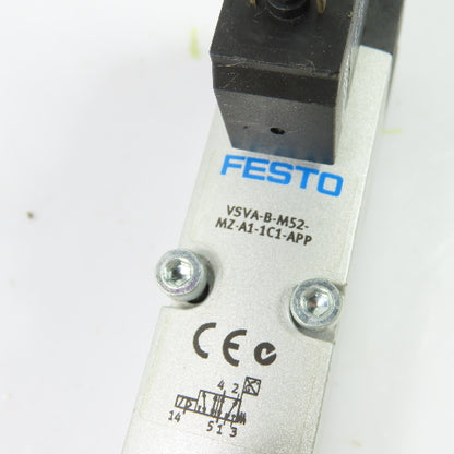 Festo 560726 VSVA-B-M52-MZ-A1-1C1-APP 5/2 Way Pneumatic Solenoid Valve 24VDC