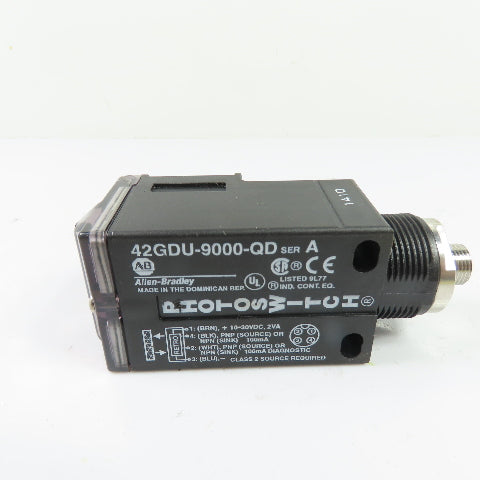 Allen-Bradley 42GDU-9000-QD Photoswitch Retroreflective Sensor 10-30VDC QD Ser A
