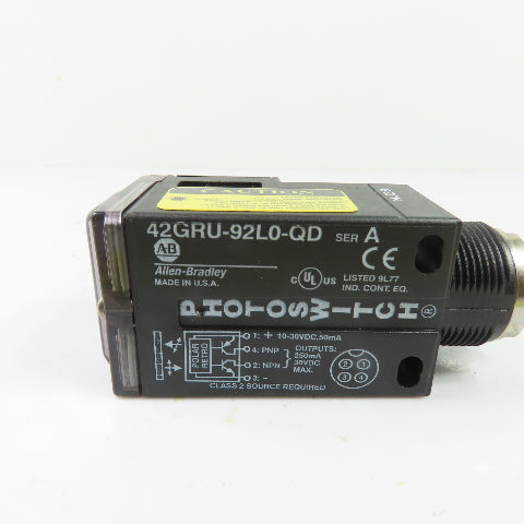 Allen-Bradley 42GRU-92L0-QD Photoswitch Retroreflective Photo Sensor 10-30VDC