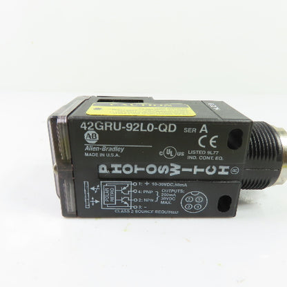 Allen-Bradley 42GRU-92L0-QD Photoswitch Retroreflective Photo Sensor 10-30VDC