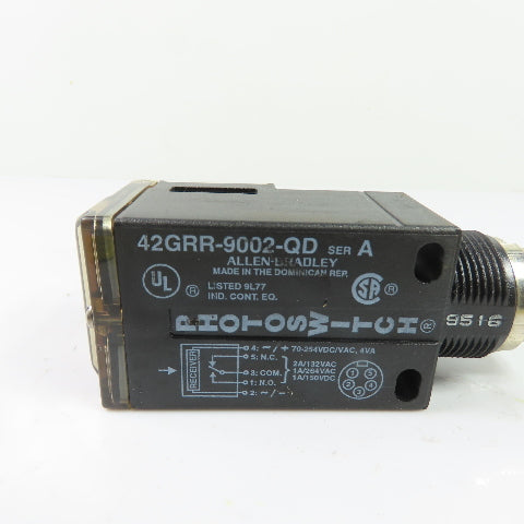 Allen-Bradley 42GRR-9002-QD Photoswitch Photoelectric Sensor 70-264VAC/DC