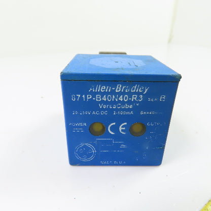 Allen-Bradley 871P-B40N40-R3 40mm Inductive Proximity Sensor 20-250V AC/DC