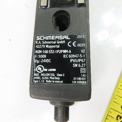 Schmersal 101209059 MZM 100 ST2-1P2PWM-A Solenoid Interlock Safety Switch 24VDC