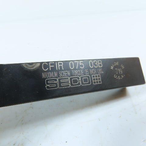 Seco CFIR 075 03B 3/4" MDT Indexable Grooving/Parting-Off Tool Holder RH
