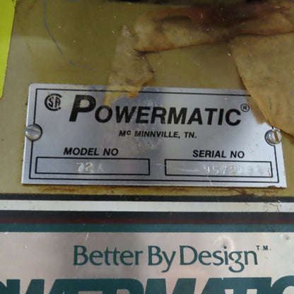 Powermatic Model 72A 14" Tilting Arbor Table Saw 3Ph 230/460V Tested