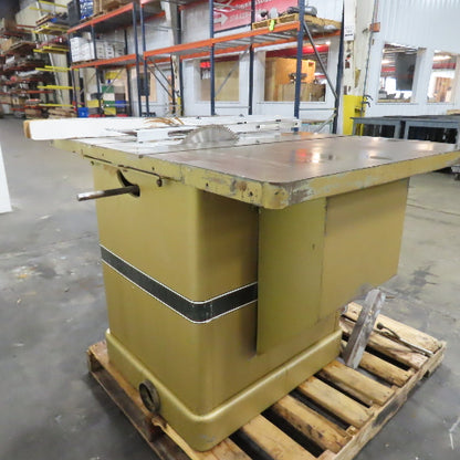 Powermatic Model 72A 14" Tilting Arbor Table Saw 3Ph 230/460V Tested