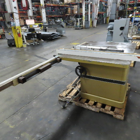 Powermatic Model 72A 14" Tilting Arbor Table Saw 3Ph 230/460V Tested