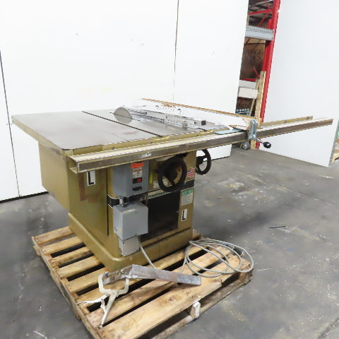 Powermatic Model 72A 14" Tilting Arbor Table Saw 3Ph 230/460V Tested