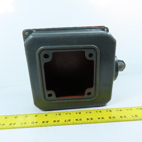 Leeson Cast Iron Motor Terminal Junction Box & Cover 4" Hole Center