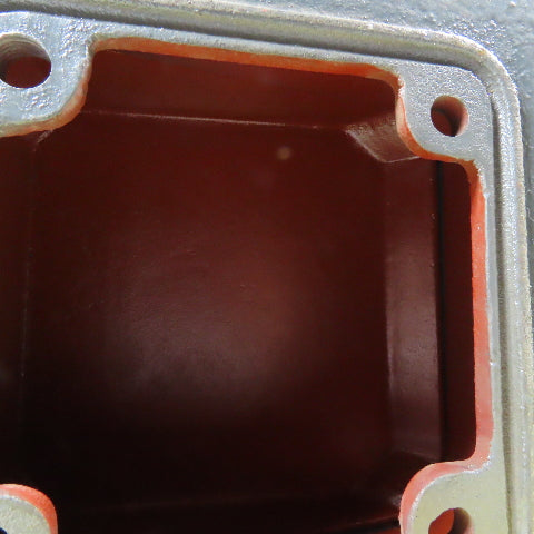 Leeson Cast Iron Motor Terminal Junction Box & Cover 4" Hole Center