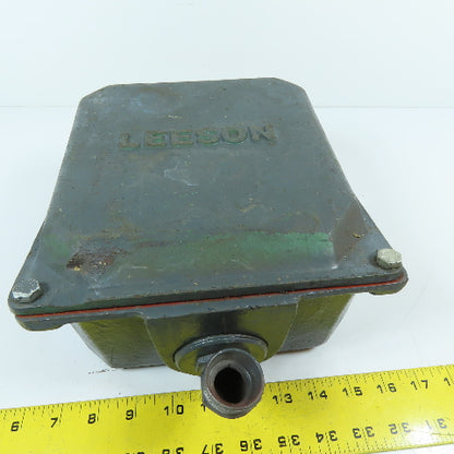 Leeson Cast Iron Motor Terminal Junction Box & Cover 4" Hole Center