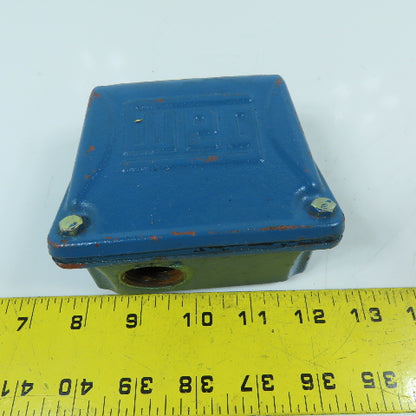 WEG 10897493 Cast Iron Electric Motor Terminal Box & Cover 4-1/4" x 4" x 2-1/4"